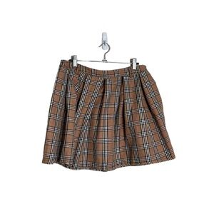 Hot Topic Academia Brown Plaid Mini Skirt Medium